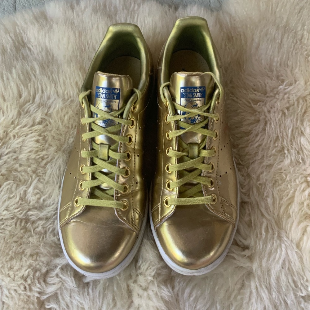 Gold Adidas Stan Smith